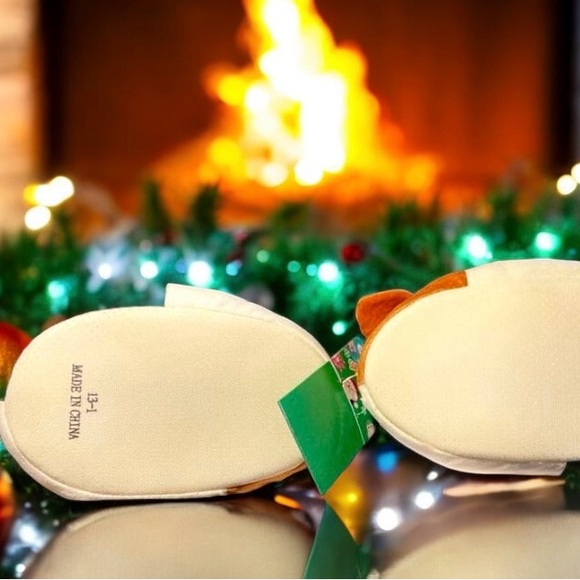 Squishmallows Bedroom Slippers Cam The Cat Christmas Tree Kids Size 13-1 NWT! - Picture 3 of 3